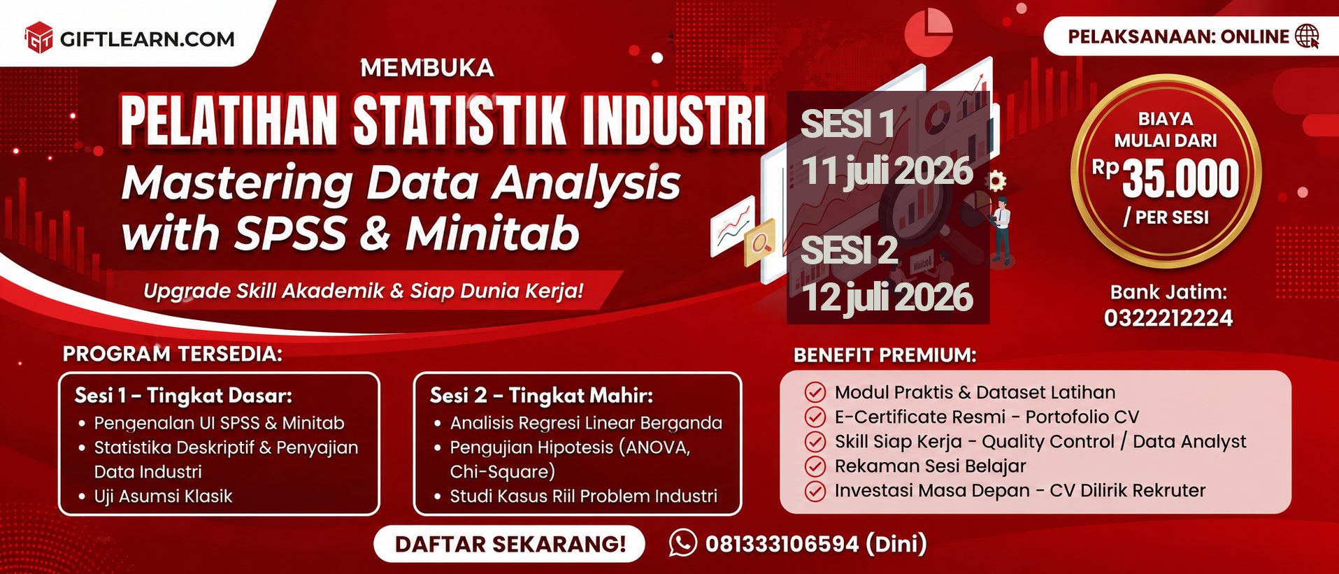 BISA STATISTIK = DILIRIK REKRUTER! SESI 1 (Basic)
