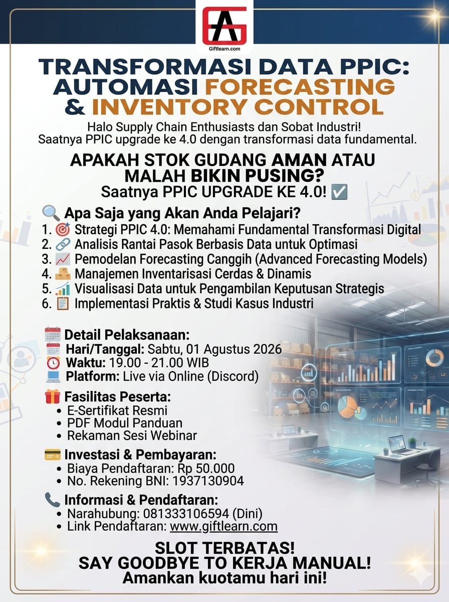 Transformasi Data PPIC: Automasi Forecasting & Inventory Control